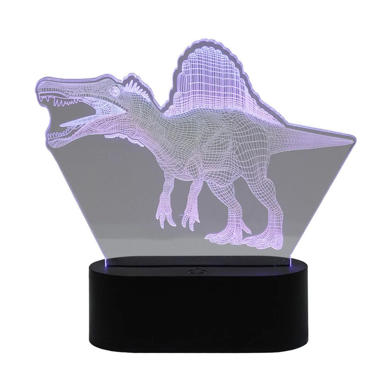 Led Neon 3D Spinosaurus Dinosaur Shape - إضاءة